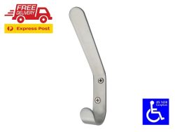 STAINLESS STEEL COAT HOOK DISABLED BATHROOM AS1428.1