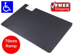 RUBBER ACCESS WHEELCHAIR RAMP 70MM
