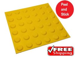 TACTILE GROUND INDICATOR BLIND WARNING SURFACE YELLOW