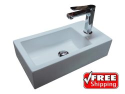 MUZARDI COMPACT 250 CERAMIC HAND BASIN FOR AMBULANT TOILETS