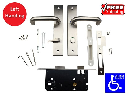 LH KLIKKA COMPLETE DISABLED PASSAGE SET INDICATOR BOLT COMBO MORTICE AS1428.1