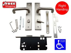 RH KLIKKA COMPLETE DISABLED PASSAGE SET INDICATOR BOLT COMBO MORTICE AS1428.1