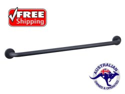 MATTE BLACK SAFETY RAIL GRAB BAR 900MM