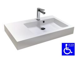 DISABLED HAND BASIN MUZARDI CARE 690LH AS1428.1 SDA HOUSING
