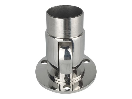 HANDRAIL POST SUPPORT VARIABLE GROUND 316 STAINLESS 2" - Image 4