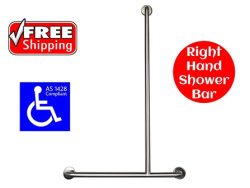 SHOWER GRAB BAR RIGHT HAND AS1428.1