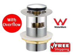 POP UP WASTE PLUG OVERFLOW HAND BASIN 32MM 40MM