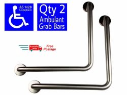 AMBULANT GRAB BAR (PAIR) 90° AS1428.1
